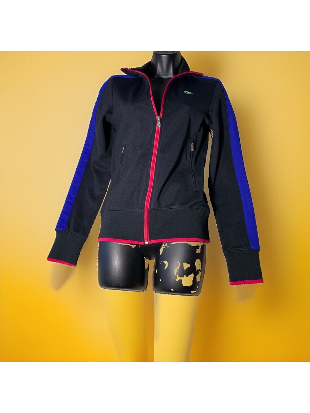 Nike Sportswear Women’s S National 98 Retro Neon Black Track Jacket EUC